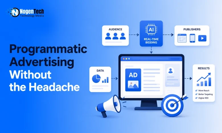Programmatic Advertising Without the Headache guide banner for NogenTech.