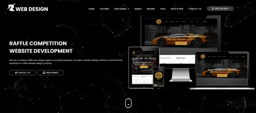 Raffle Web Design