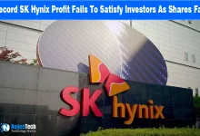 SK Hynix headquarters building with company logo display.