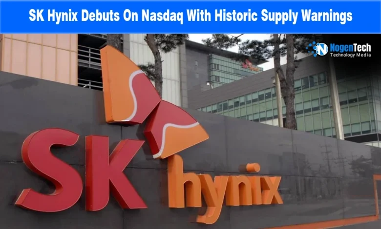 SK Hynix corporate headquarters building sign news banner for NogenTech.
