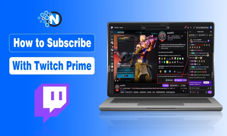 How to Subscribe With Twitch Prime guide banner for NogenTech.