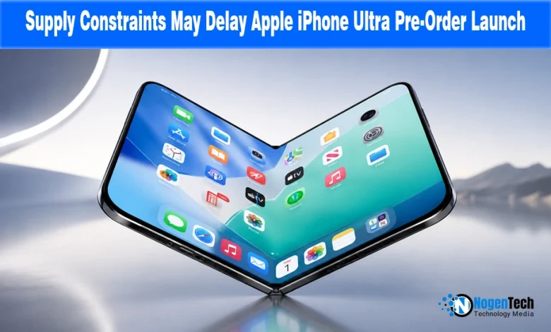 Supply Constraints May Delay Apple iPhone Ultra Pre-Order Launch news banner for NogenTech.