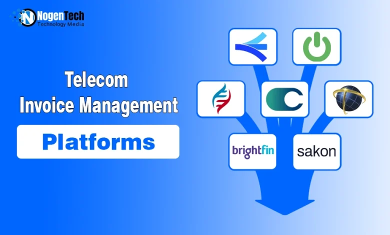 Top telecom invoice management platforms graphic for NogenTech.