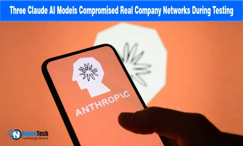 Hand holding a smartphone displaying the Anthropic logo in front of a screen with the same icon.