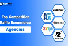Grid showing logos of top competition and raffle e-commerce agencies.