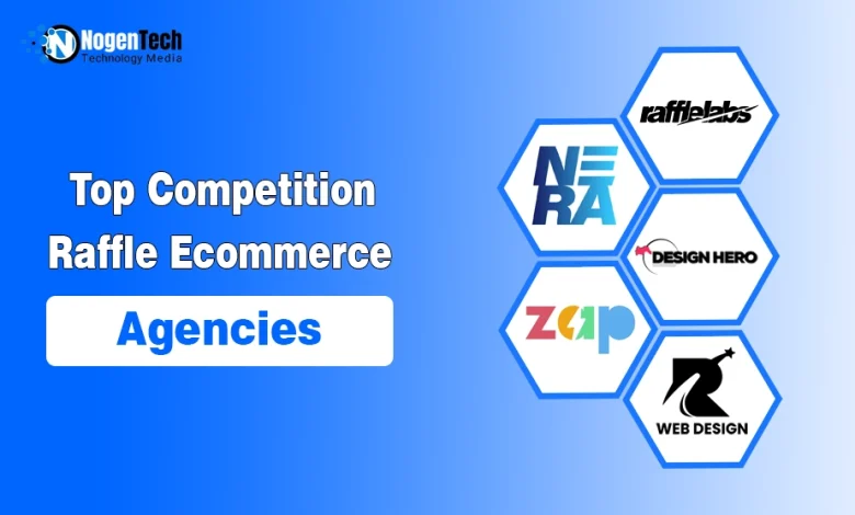 Grid showing logos of top competition and raffle e-commerce agencies.