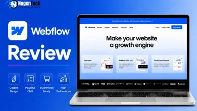 Webflow Review banner for NogenTech.