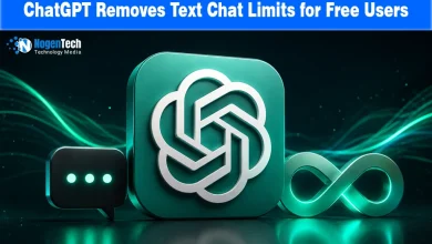 ChatGPT removes text chat limits for free users banner for NogenTech.