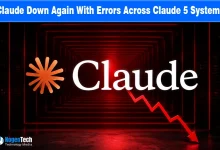 Claude logo with an orange asterisk and a red downward trend arrow.