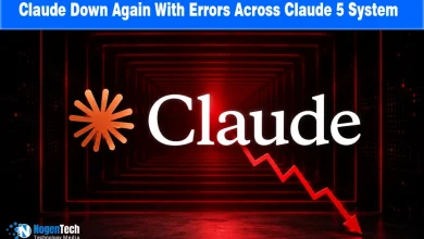 Claude logo with an orange asterisk and a red downward trend arrow.