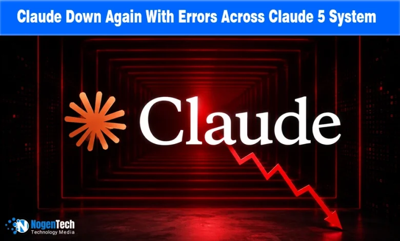 Claude logo with an orange asterisk and a red downward trend arrow.