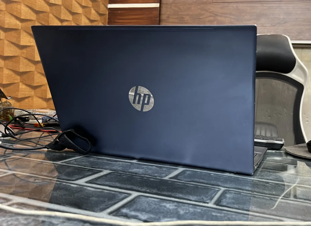The blue finish on my HP Pavilion 15 has picked up some cosmetic scratches through regular use.