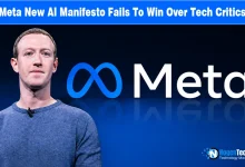 Mark Zuckerberg standing next to the Meta logo with NogenTech branding.