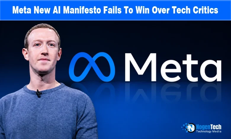 Mark Zuckerberg standing next to the Meta logo with NogenTech branding.