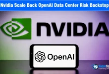 Nvidia logo with a smartphone showing the OpenAI logo and NogenTech branding.