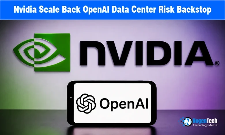 Nvidia logo with a smartphone showing the OpenAI logo and NogenTech branding.