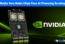Nvidia AI server board next to the green Nvidia logo with NogenTech branding.