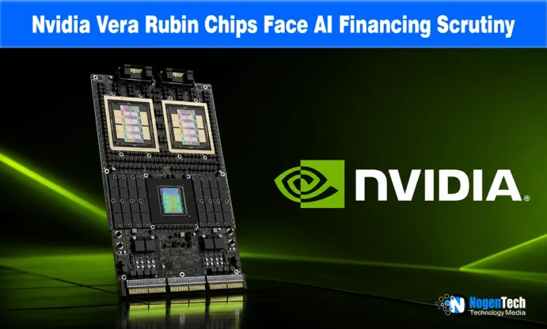 Nvidia AI server board next to the green Nvidia logo with NogenTech branding.