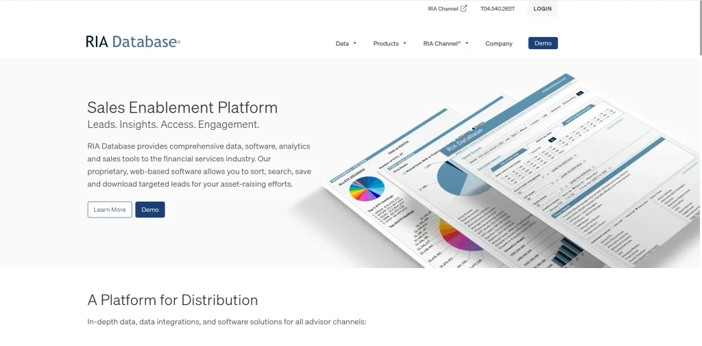 RIA Database — Best for Broad Segmentation and Data Delivery