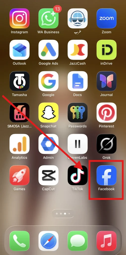 Step 5 of unhiding app on iPhone
