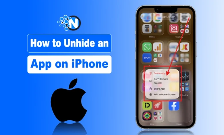 How to unhide an app on iPhone