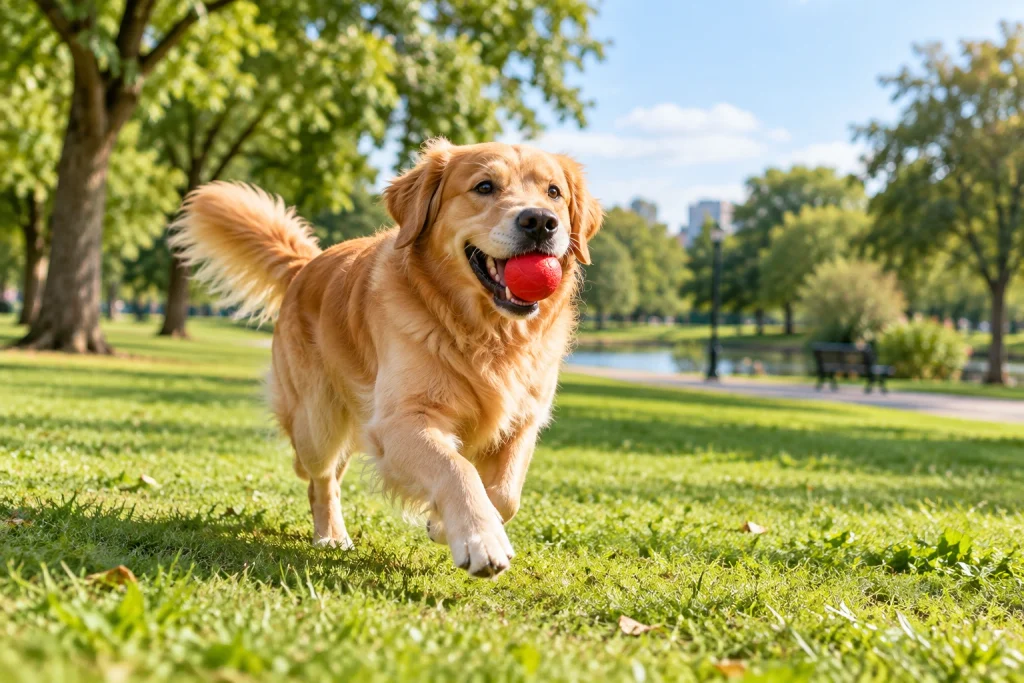 A dog in a park image credit ChatGPT