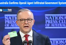 Australian Prime Minister Anthony Albanese speaking at the National Press Club holding a Medicare card.