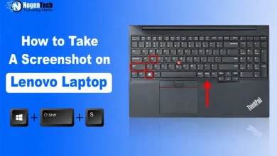 Lenovo laptop keyboard showing screenshot keys