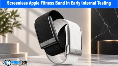 Black and white screenless fitness tracker bands displayed on a marble counter.