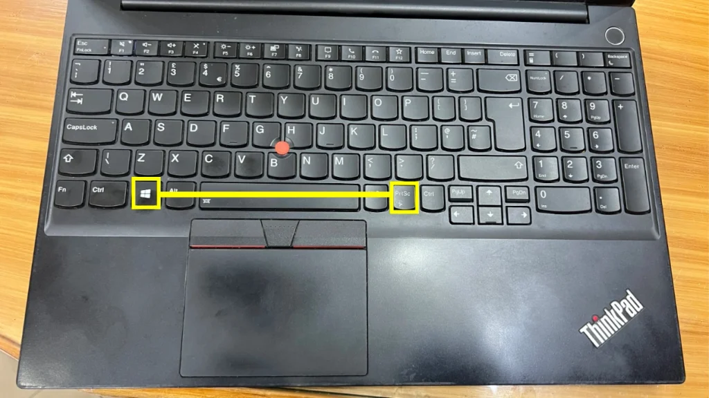 Screenshot of Lenovo Laptop windows and prtscn key by NogenTech