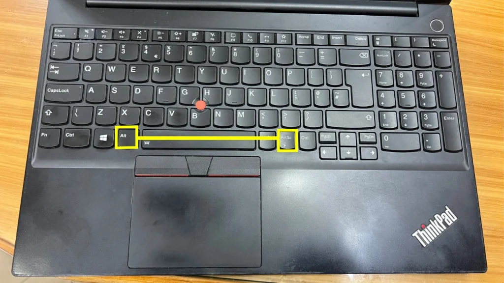 Screenshot of Lenovo Laptop alt and prtscn key by NogenTech