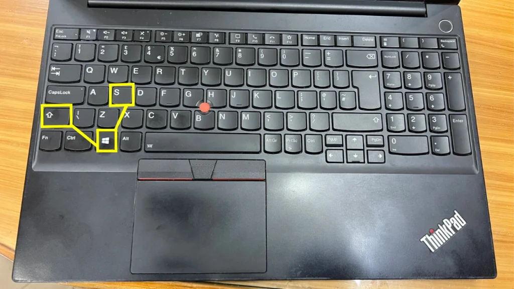 Screenshot of Lenovo Laptop windows, shift and S key by NogenTech