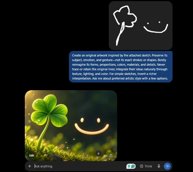 Screenshot of Using Sketch Feature on GPT-Images 2.5 by NogenTech