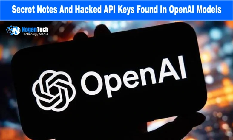 Smartphone screen displaying white OpenAI logo against a blurred city lights background.