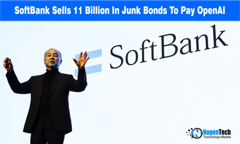 OpenAI and SoftBank Group logos displayed side-by-side on a white office wall.