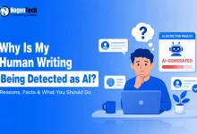 Human writer confused after an AI detector flags manually written content as AI-generated.