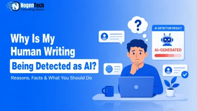 Human writer confused after an AI detector flags manually written content as AI-generated.