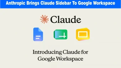 Claude AI logo displayed alongside Google Docs, Sheets, and Slides application icons.