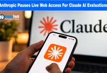 Hand holding a smartphone with the orange Claude AI logo app icon displayed on the screen.