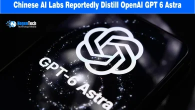 Smartphone screen displaying the OpenAI logo and GPT-6 Astra branding on a dark starry background.