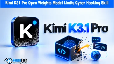 Kimi K3.1 Pro 3D logo icon beside open-weights code box graphics and chat prompt UI elements.