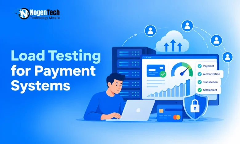 IT engineer at a laptop monitoring server performance, speed meters, and payment verification benchmarks.