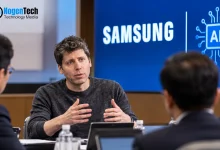 Sam Altman discusses artificial intelligence strategy with Samsung executives during an executive roundtable in South Korea.