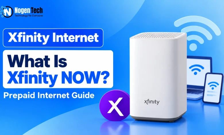 Xfinity NOW Internet prepaid service with Xfinity Gateway and connected WiFi devices
